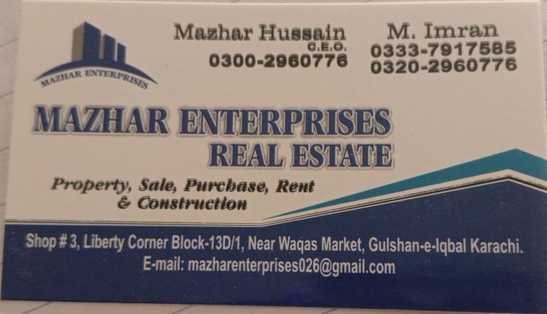 Mazhar Enterprises Real Estate